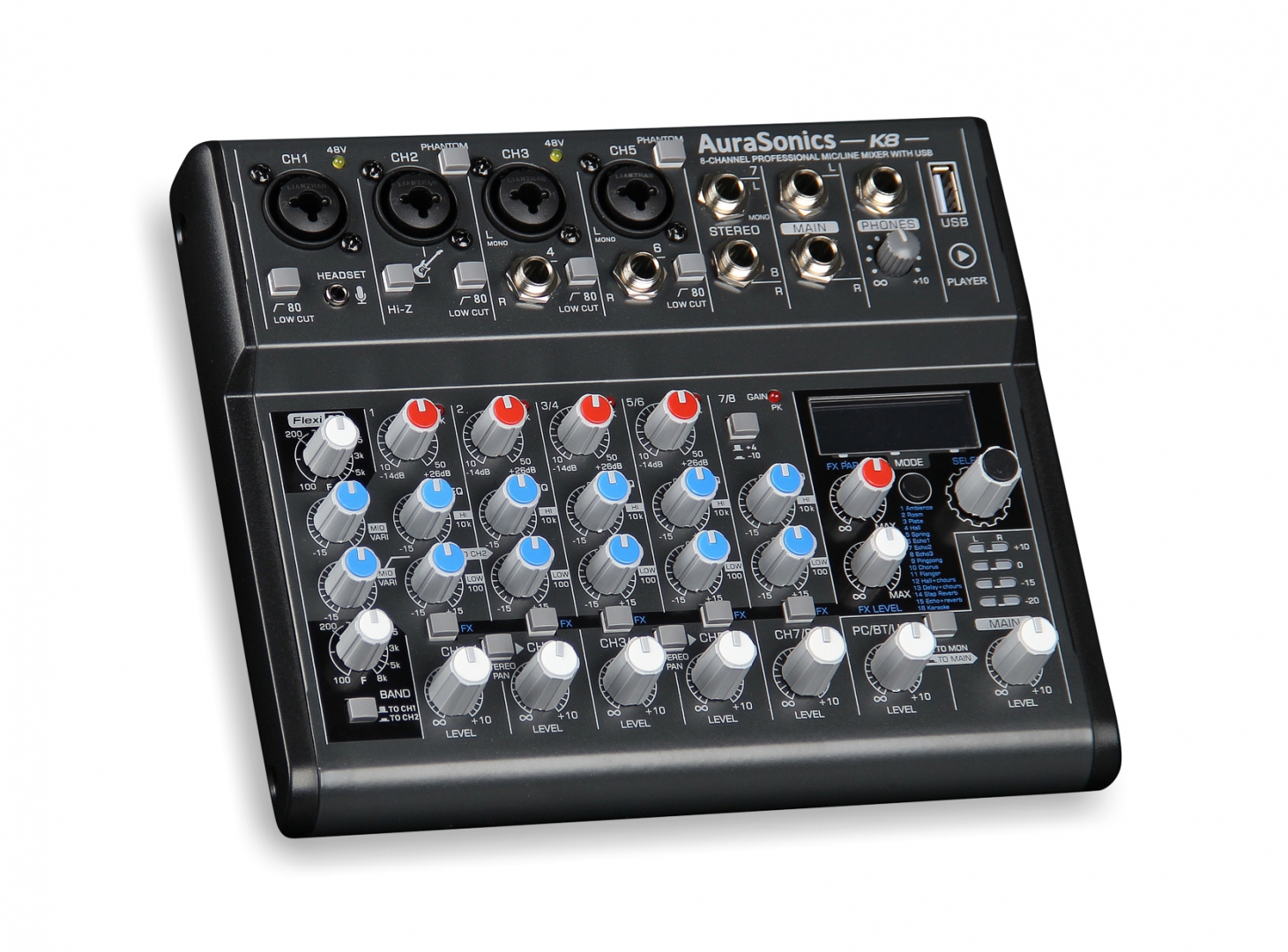 AuraSonics K8 компактный микшерный пульт в Нижней Салде