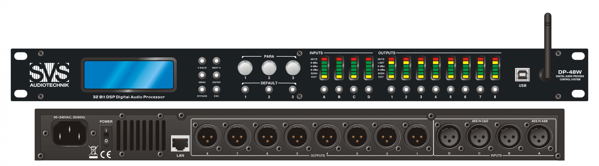 SVS Audiotechnik DP-48W Цифровой процессор: 4 входа 8 выходов в Нижней Салде